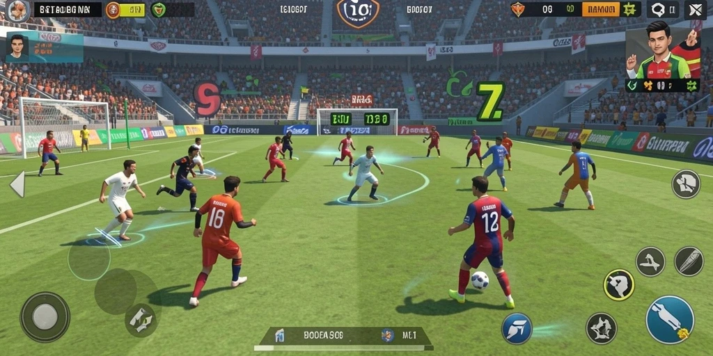Screenshot memperlihatkan interaksi karakter dengan lingkungan.