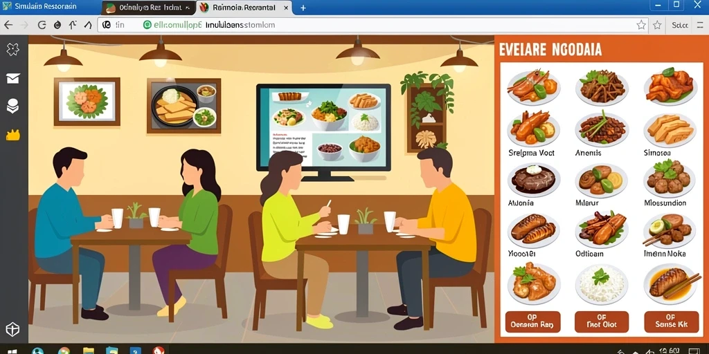 Tampilan menu yang mudah dinavigasi dan user-friendly.