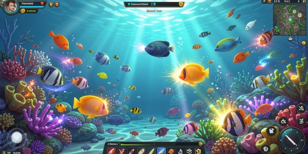 Screenshot memperlihatkan interaksi antara pemain dalam mode multiplayer.
