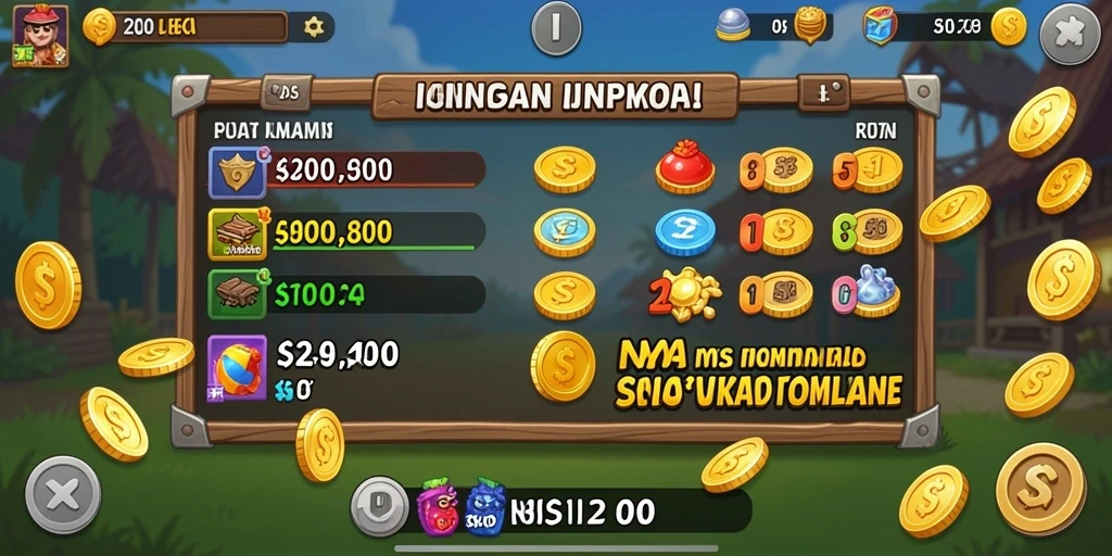 Statistik permainan dan peringkat pemain ditampilkan jelas.