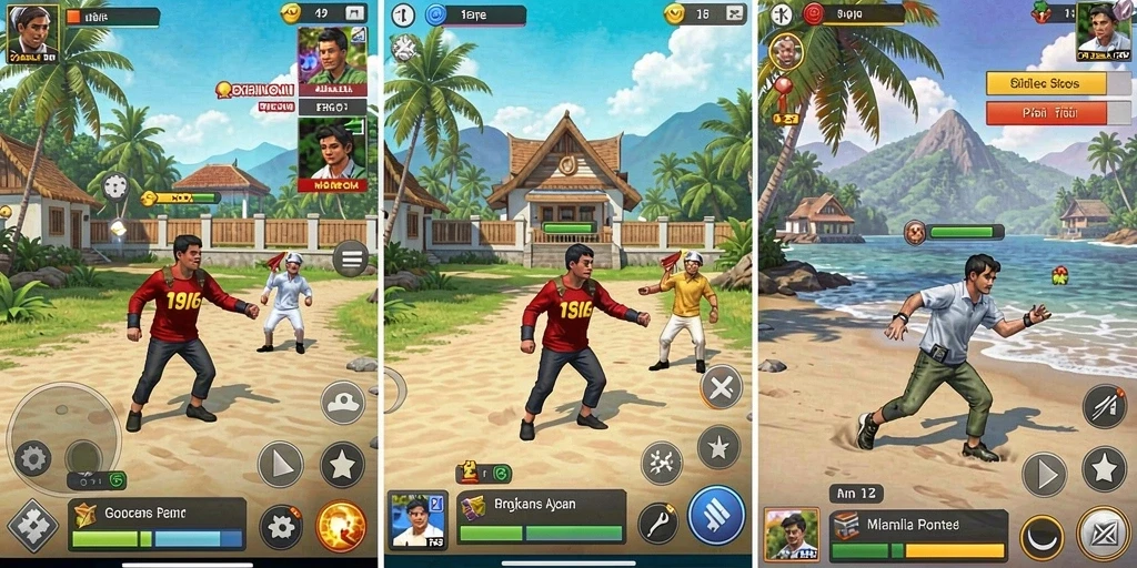 Screenshot memperlihatkan fitur reward dan pencapaian pemain.