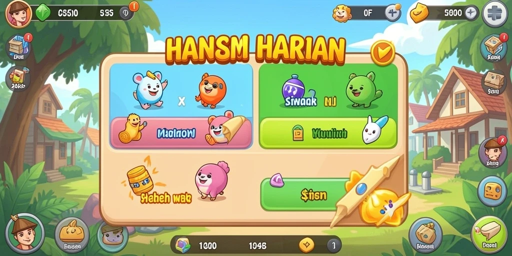 Sistem reward yang memotivasi pemain.